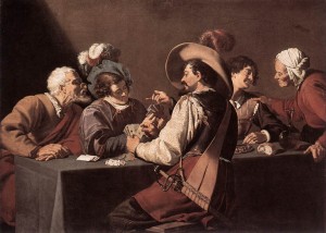 The Card Players by Théodore Rombouts